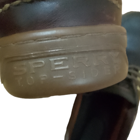 Sperry Top-Sider Authentic Original Leather Boat Shoes, Dark Brown, Size 10.5 - Picture 5 of 8